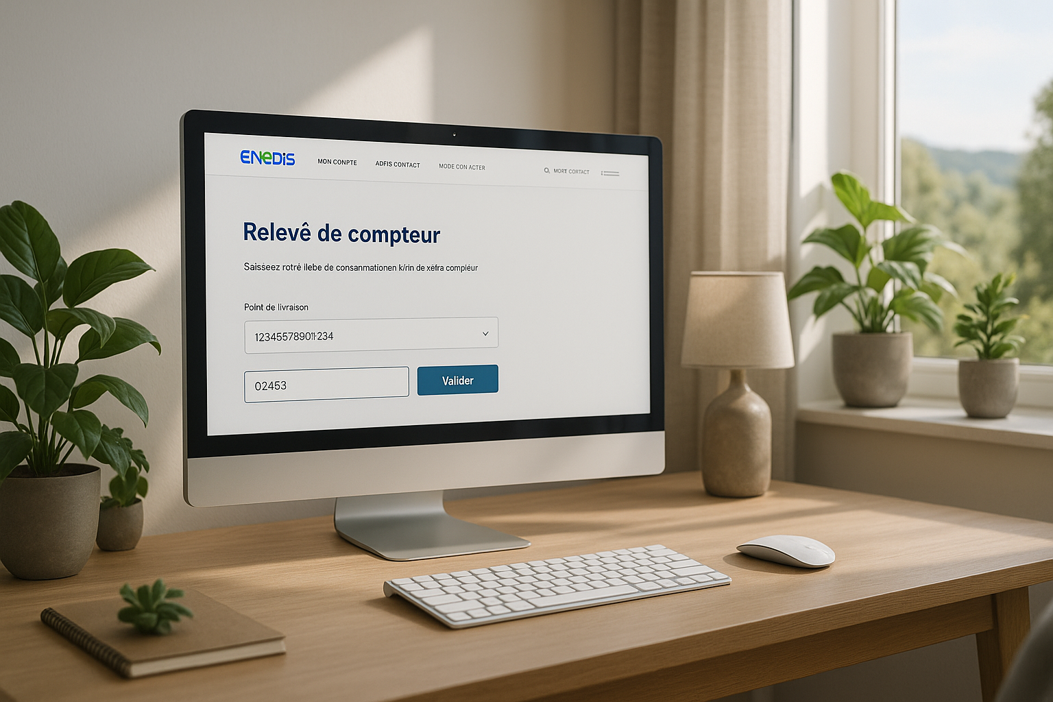 enedis faire le relevé en ligne